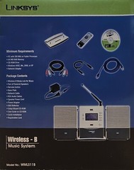 LINKSYS Wireless Music System WMLS11B Digital Media Streamer Internet Radio MP3