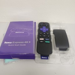 Roku Express 4K+ (Model 3941R) streaming player, supports 4K, HD, and HDR