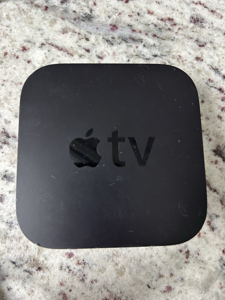 Apple TV Media Streaming Box Black HDMI Output Ethernet Port