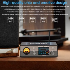 Douk Audio C100 PRO Hi-res ESS9038 Preamp Bluetooth Streamer Player DSD512