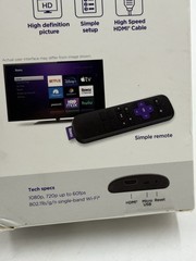 Roku LE – Fast, High Definition Streaming Made Easy – Streaming Media Player NEW