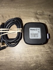 Roku 2 XS 3100x Streaming Player Bundle, NO Remote. AC Adapter Tested + Cords!