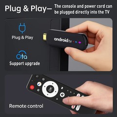 H96 Max Android TV Stick 4K Amlogic S905L Quad Core 2GB+16GB WiFi BT Remote