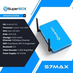 SUPERBOX S5 MAX with New improved Voice Remote – Best USA TV Box – FREE SHIPPING
