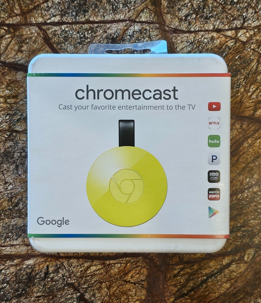 Google Chromecast 2nd Gen “Lemonade” Edition (Model NC2-6A5) – NEW Sealed – Rare