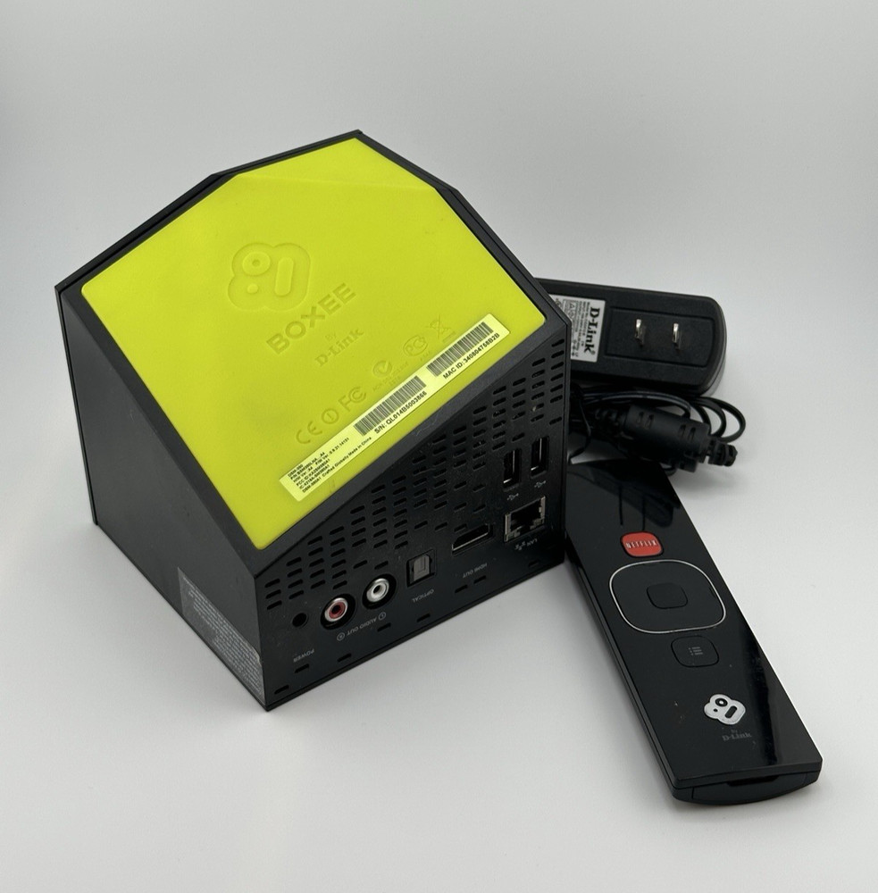 D-Link Boxee Box Digital HD Media Streamer + Remote + AC Adapter – DSM-380