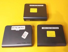 LOT OF 3 DEFECTIVE WESTERN DIGITAL WD TV LIVE PLUS HD MEDIA PLAYER WDBABX0000NBK