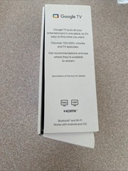 Google Chromecast with Google TV Media Streamer – Snow (GA03131-US)