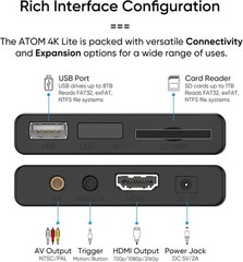 Ultra-HD NEUMI Atom 4K Lite Media Player – Automatic Playback & Trigger Feature