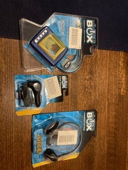Juice Box Media Player with headphones and car adapter jack