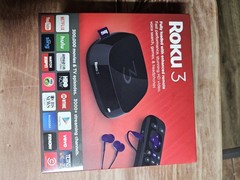 Roku 3 Streaming Media Player 4230R Enhanced Remote Voice Search HDMI Wi-Fi