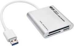 TRIPP LITE USB 3.0 Memory Card Reader/Writer5Gbps , Aluminum Case U352-000-MD-AL