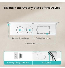 in-Wall Media Box,Recessed Outlet Wall Box,Structured Media Enclosure.