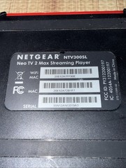 Netgear Neo TV Max Streaming Media Player NTV300SL- WiFi/Netflix/HDMI/YouTube