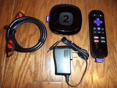 Roku 2 Media Streamer 2720X with Remote , Power Adapter & HDMI Cable – Black