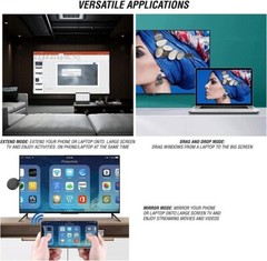 Volkano Allcast Streaming Player 1080P Full HD Stream from Phone to TV NEW