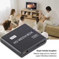 110‑240V Full HD Mini Box Media Player 1080P Media Player Box Support USB MMC