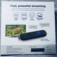 Roku Streaming Stick 4K Voice Remote Dolby Vision HDR Long-range Wi-Fi HDMI