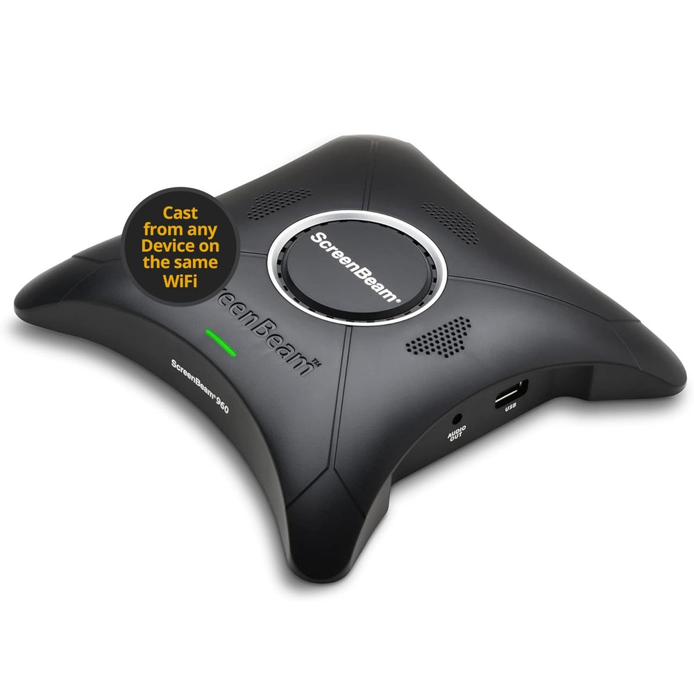 960 Wireless Display Receiver – Native Screen Mirroring, Supports Windows/And…