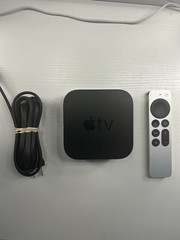 Apple TV 4th Generation HD Media Streamer – A1625 – 32GB – Remote + Power Cable
