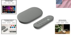 4K TV Streamer with Voice Search Remote – Access Movies & Live TV Effortlessly