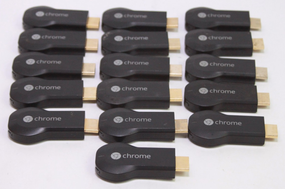 Lot of 16 Google Chromecast (1st Generation) Media Players, H2G2-42 READ