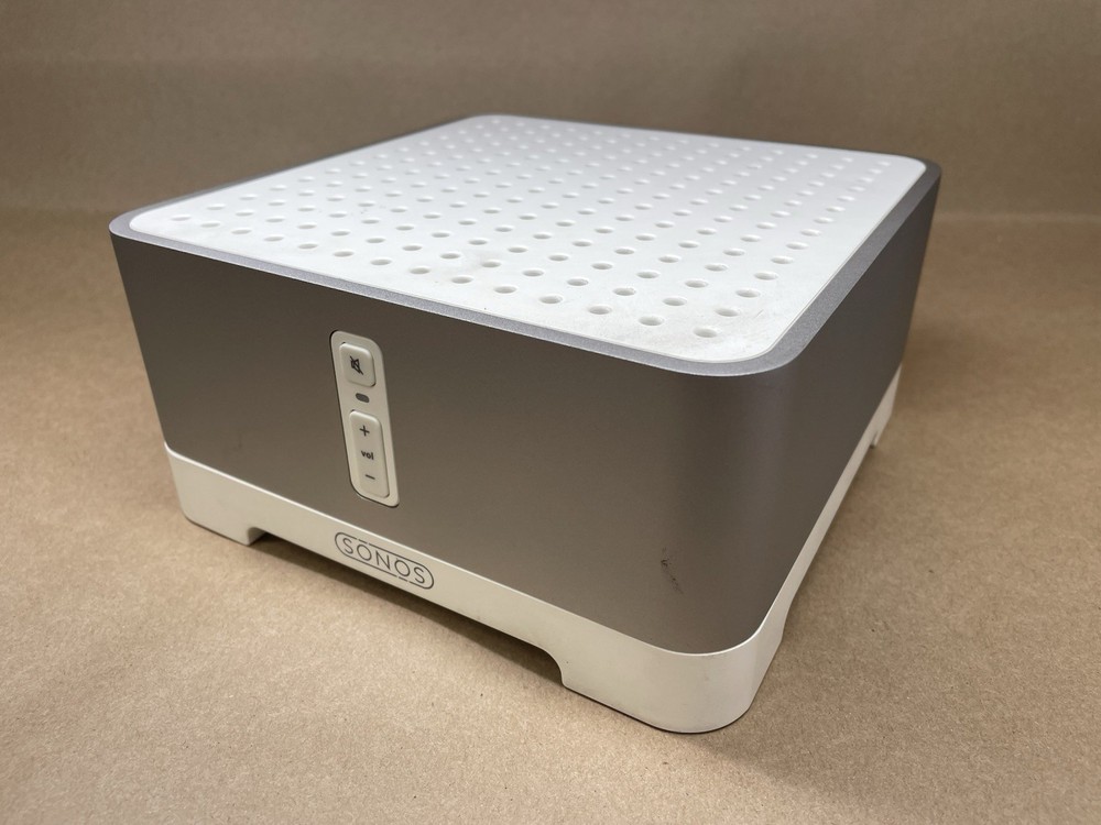 Sonos ZP120 ZonePlayer Connect Amp 55W/ch Stereo Amplifier – White/Gray – Tested