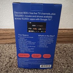 ONN 4K PLUS STREAMING BOX – GOOGLE TV – ULTRA FAST – 16GB Storage – 2 GB Ram