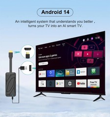 S905X5M Android 14 ATV Display Dongle 4K Smart TV Receiver, S905X5M