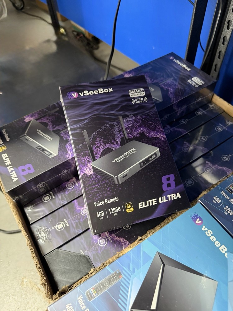 vSeeBox Elite Ultra – Brand New, Sealed – Authorized Dealer – 4GB RAM, 128GB SSD