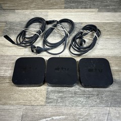 Apple TV 2nd Generation Black 8GB Lot of 3 A1378