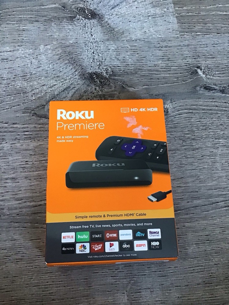 Roku Premiere | HD/4K/HDR Streaming Media Player – 3920R New Sealed