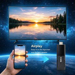 TVR3 4K Android 14 Smart TV Stick 4GB RAM 32GB Storage WiFi6 Media Player