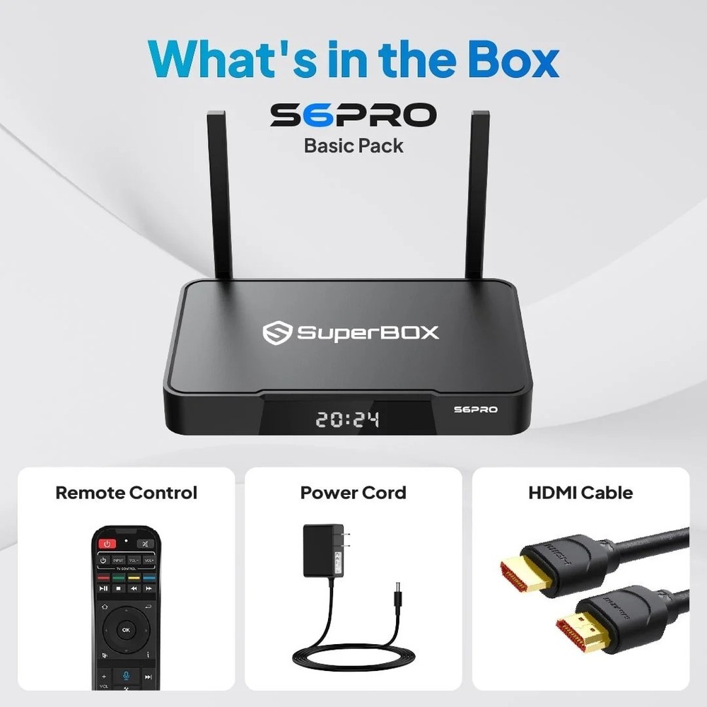 NEW LOW PRICE with all channels SuperBox S6PRO VS vSeeBOX v5pro Streaming TvBox
