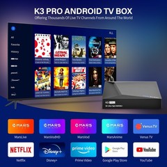We2USat K3 PRO 6K IPTV Box Android 10 Dual Band WiFi Bluetooth 5.0 USA STOCK