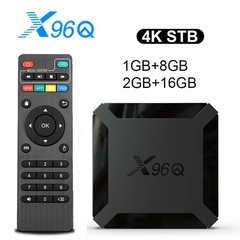 Hot X96Q Android 10.0 Fast Smart TV BOX 2GB 16GB Allwinner H313 Quad Core 4K 2.4