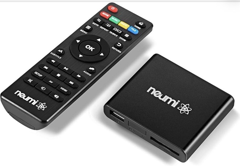 NEUMI Atom 1080P Full-HD Digital Media Player for USB Drives and SD Black