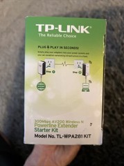 TP-LINK TL-WPA281 KIT 300Mbps Wireless N Powerline Adapter Starter Kit
