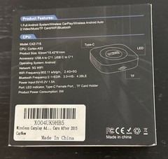 Ai Magic Box for Streaming Netflix/YouTube 3-in-1 Wireless CarPlay Adapter