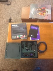 Roku 4 Streaming Media Player 4K Ultra HD, 4400R + HDMI Cord
