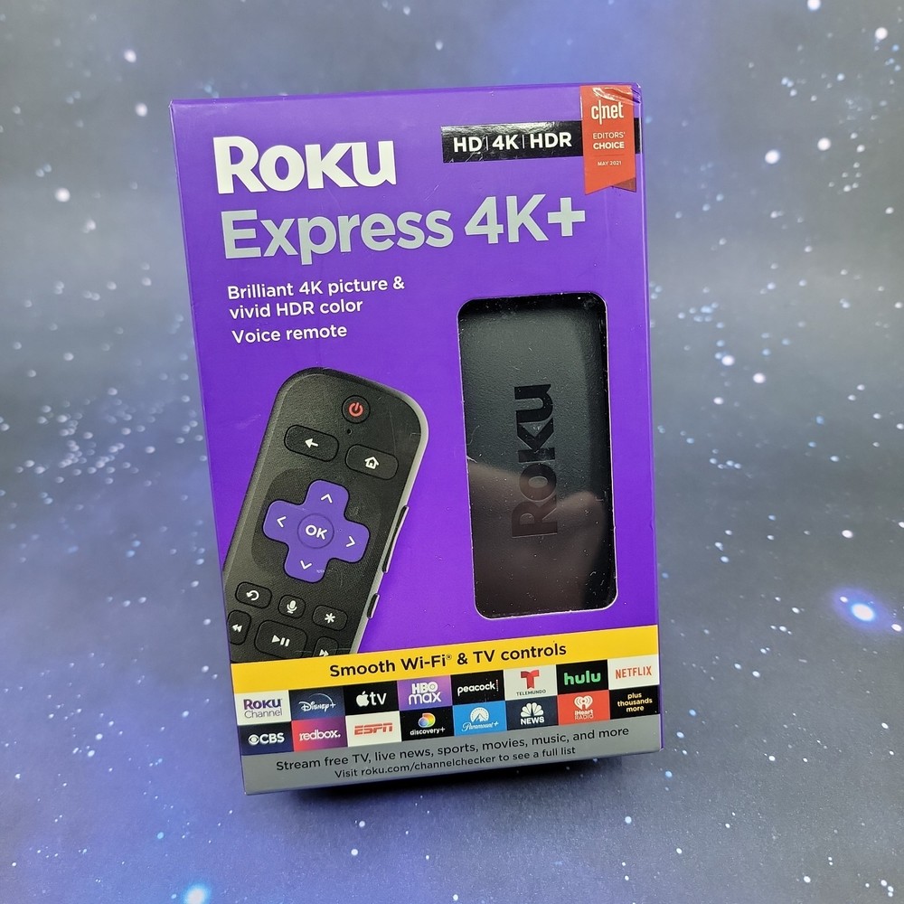 Roku Express 4K+ | Roku Streaming Device 4K/HDR with Voice Remote 3941R