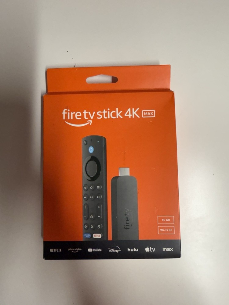 AMAZON FIRE TV Stick 4K MAX, 2.0 GHz, Wi-Fi 6E, 16GB, streaming device Brand New