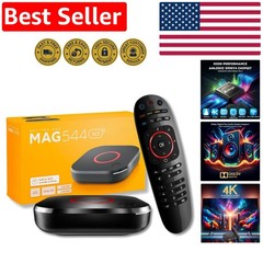 Compact 4K Set-Top Box – Dual-Band WiFi, HDMI, USB 2.0 & Remote Control Included