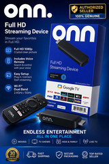 ONN Full HD Streaming Device Google TV PROGRAMADA