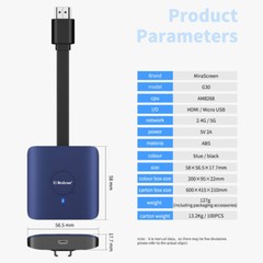 1080P Wireless Display Receiver Dongle for iOS Android Miracast DLNA Airplay