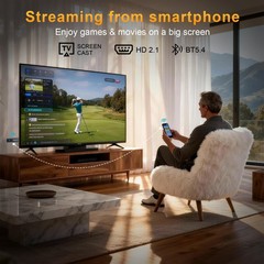 4K Android TV Stick 2026, Dual-Band WiFi 6, 2GB RAM, 16GB Storage, Voice Remote,