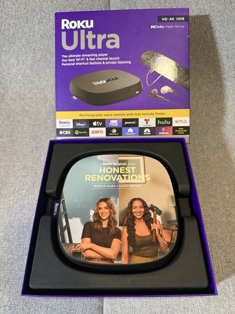 Roku Ultra 4802X Media Streamer Box Black HDMI Wi-Fi Honest Renovations Editing