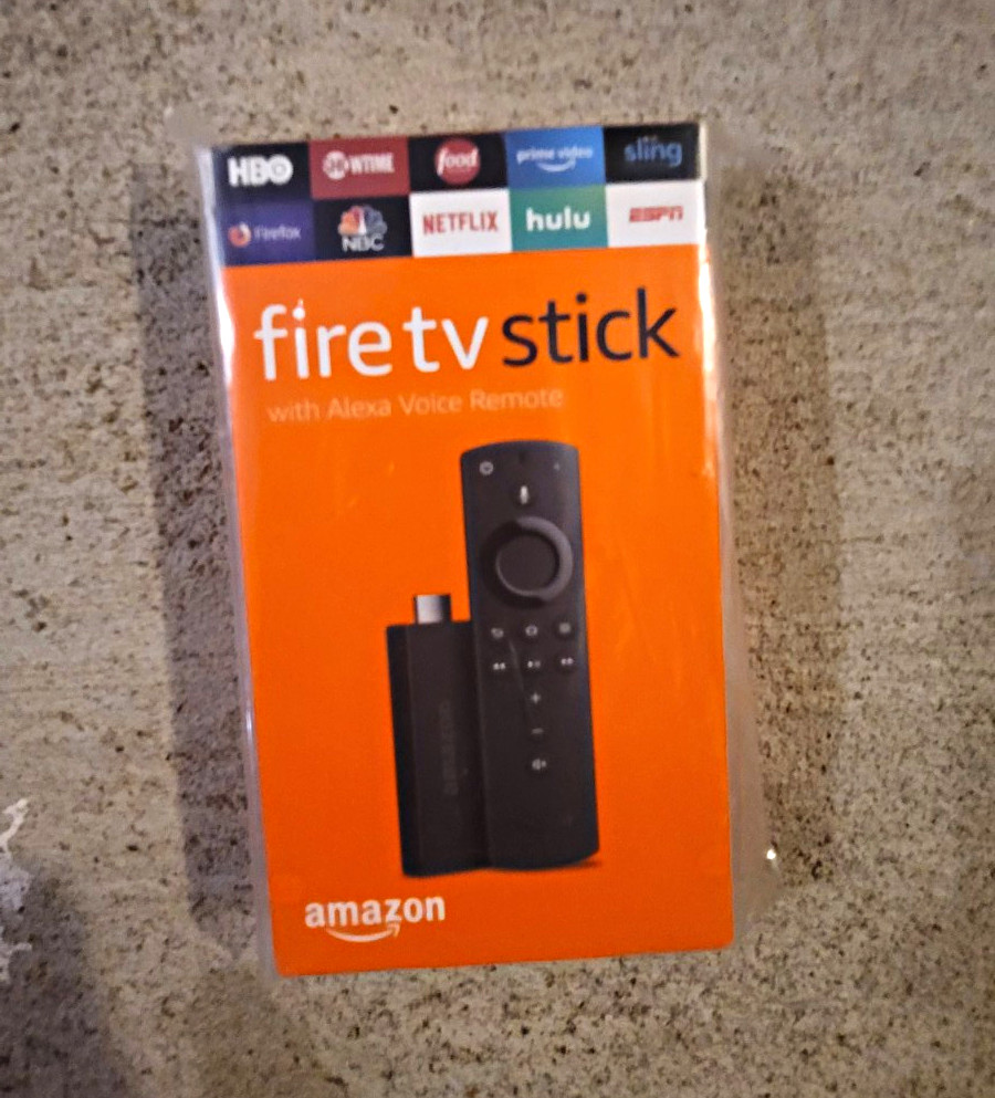 Amazon Fire TV Stick Media Streaming Dongle w/ Alexa Voice Remote, Black