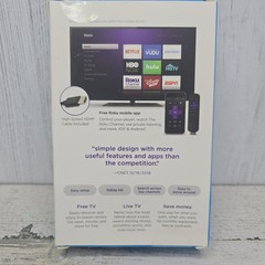 Roku HD Streaming Media Player with High Speed HDMI Cable and Simple Remote