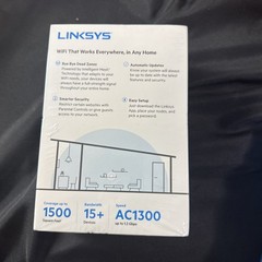 NEW LINKSYS WHW0101 VELOP INTELLIGENT MESH 2-PORT GIGABIT ETHERNET WI-FI SYSTEM